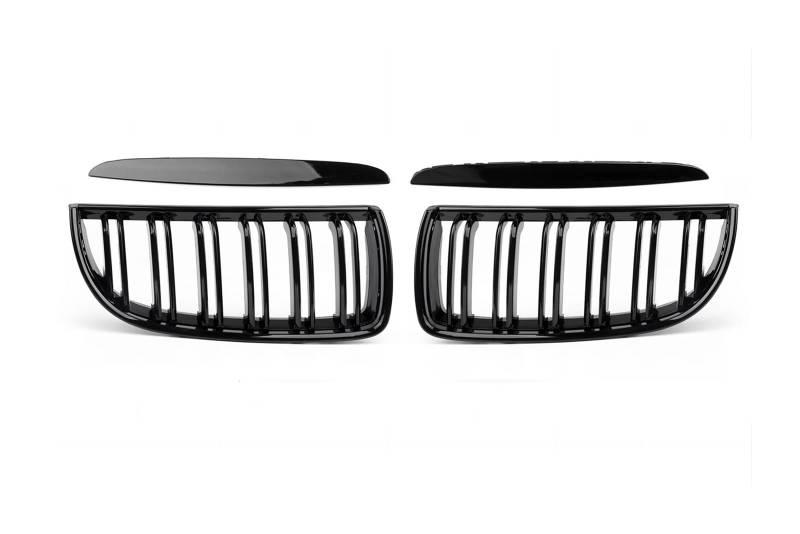 Kühlergrill Grill Für E90 E91 Für Tuning 3 Serie Für LCI Für PreLCI 2005 2006 2007 2008 2009 2010 2012 Auto Front Gloss Balck Grills Grille Sport Diamant Front Kühlergrille(05-08 Dual Slat) von Lhdktee
