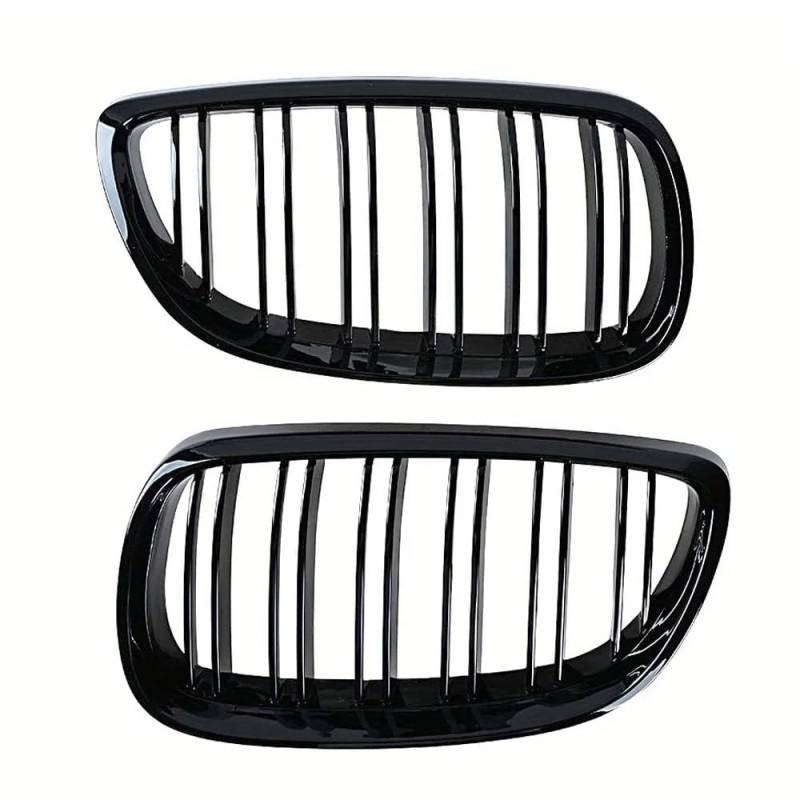 Kühlergrill Grill Für E92 E93 Für M3 2006 2007 2008 2009 Frontstoßstange Nierengrill Glanz Schwarz Dual Line Grille Auto Styling Renngitter Ersatzteil Front Kühlergrille von Lhdktee