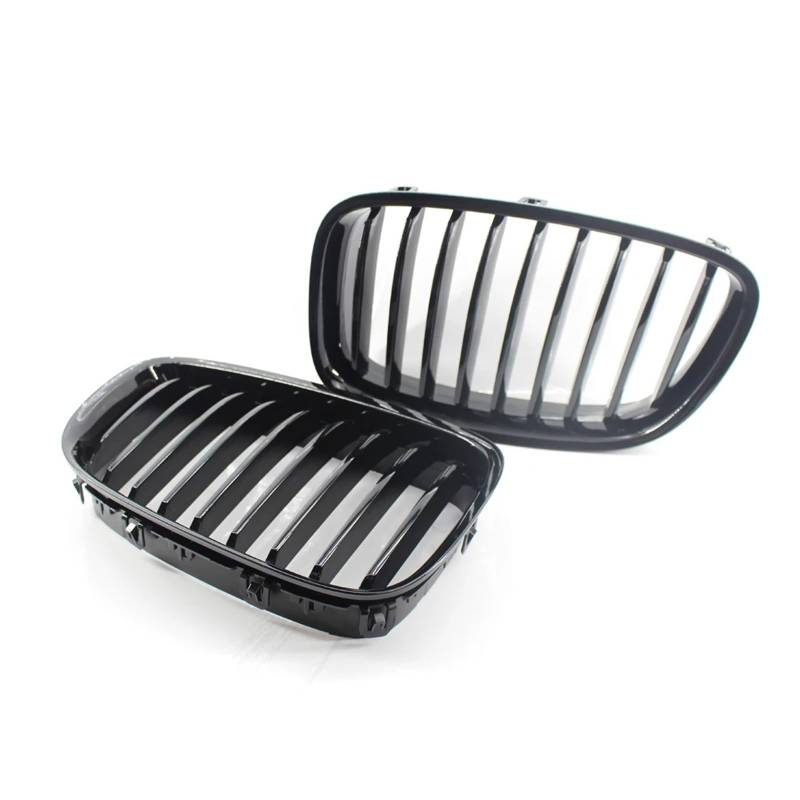 Kühlergrill Grill Für F07 5 Series GT 2010 2011 2012 2013 2014 2015 2016 2017 Frontgrill Nierengrill Auto-Styling, Glänzend Schwarz, Einzeilig Front Kühlergrille von Lhdktee