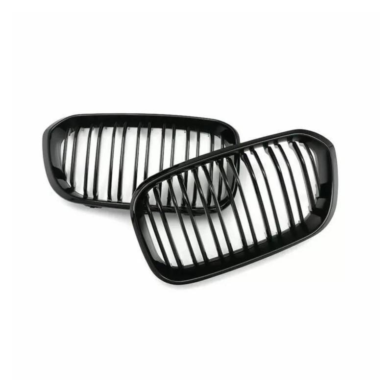 Kühlergrill Grill Für F20 F21 120i Für LCI 1 Serie 2015 2016 2017 Glänzend Schwarz Front Nieren Grill Grille 2 Lamellen Racing Grille Front Kühlergrille von Lhdktee