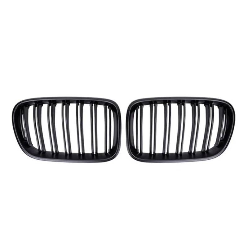 Kühlergrill Grill Für F25 Für X3 2010 2011 2012 2013 Zubehör Styling Ersatz Racing Frontstoßstange ABS Glanz Schwarz Sport Nierengrill Grill Front Kühlergrille(Matt-schwarz) von Lhdktee