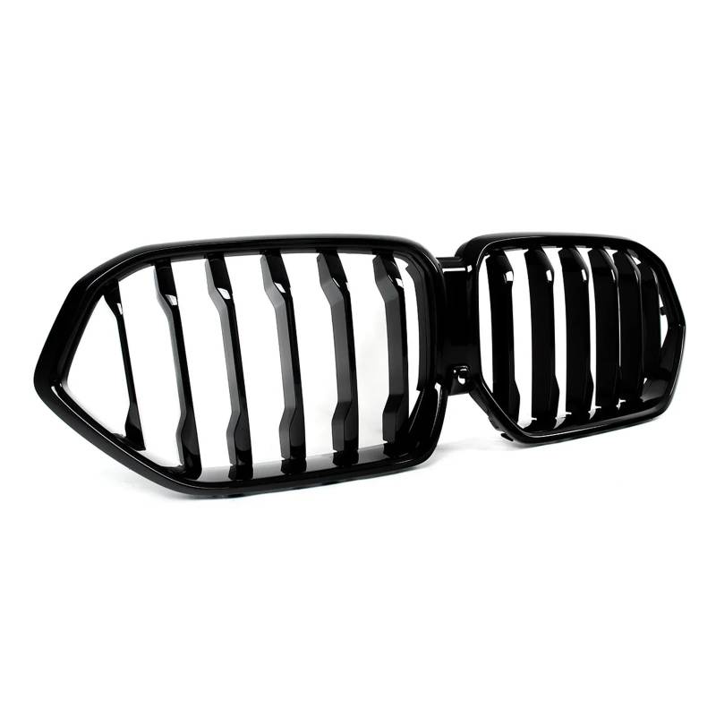 Kühlergrill Grill Für Für X6 G06 Für LCI 2024-UP Auto Zubehör Frontschürze Racing Grill Einzelne Linie Glänzend Schwarz Nieren Gitter Front Kühlergrille von Lhdktee