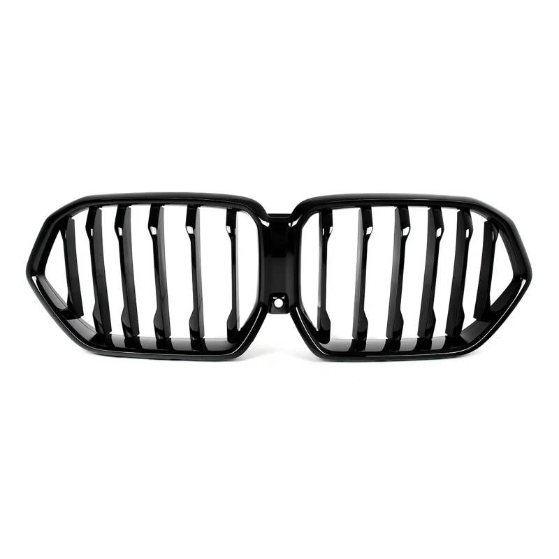 Kühlergrill Grill Für Für X6 G06 M60I Für LCI 2024-UP Auto Front Kühler Nieren Stoßstange Haube Grille Front Stoßstange Grille Glänzend Schwarz Einzelne Linie Front Kühlergrille von Lhdktee