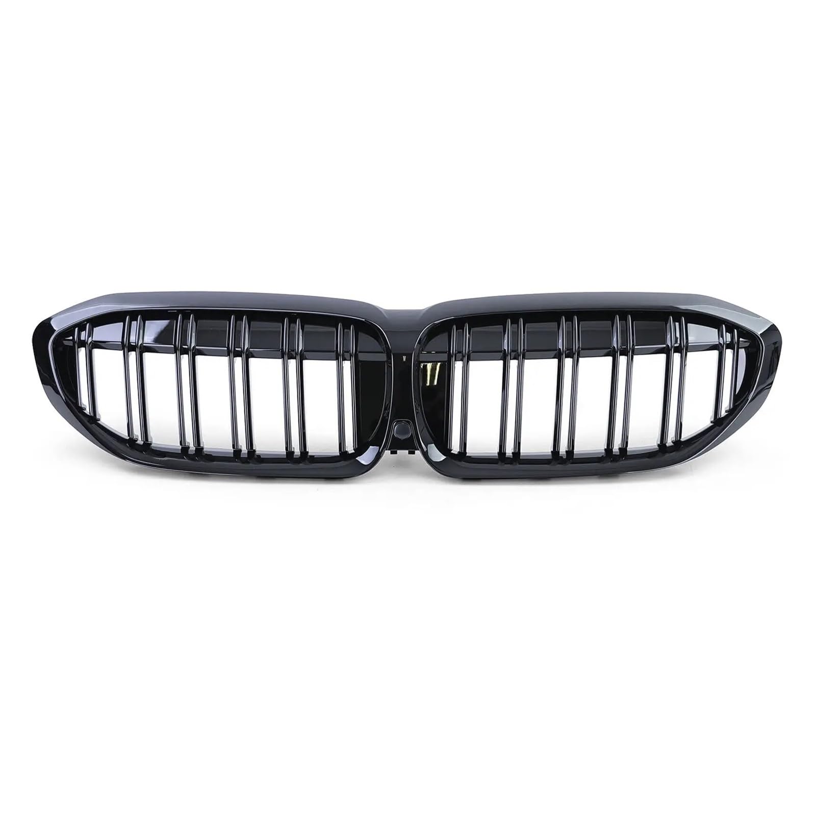 Kühlergrill Grill Für G20 3er G20 G21 G28 2019 2020 2021 2022 Frontstoßstange Haube Nierengrill Renngitter Ersatz Black Diamond Meteor Style Front Kühlergrille(2 Slat-Gloss Black) von Lhdktee