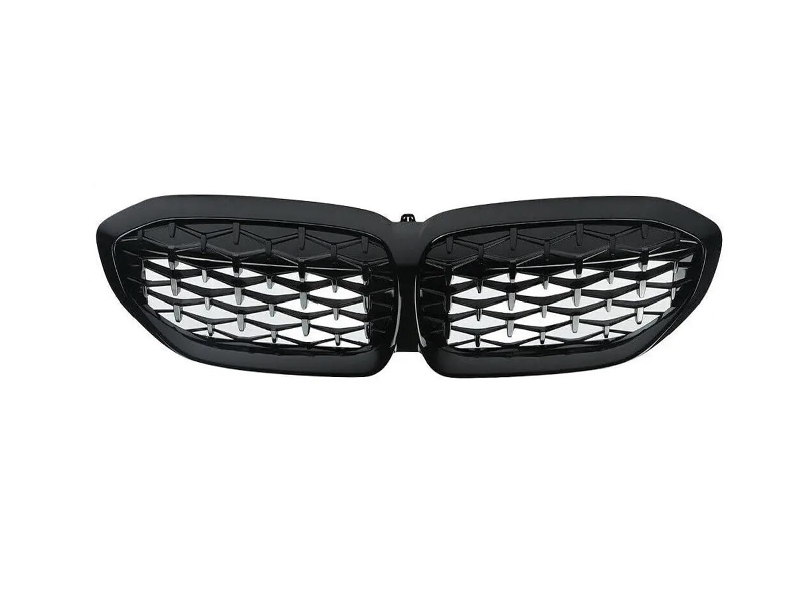 Kühlergrill Grill Für G20 3er G20 G21 G28 2019 2020 2021 2022 Frontstoßstange Haube Nierengrill Renngitter Ersatz Black Diamond Meteor Style Front Kühlergrille(Diamonds-Gloss Black) von Lhdktee