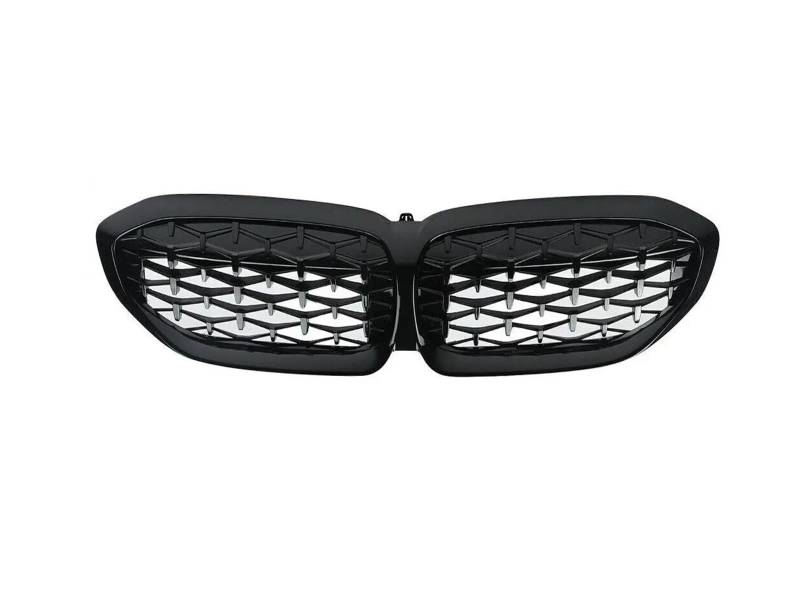 Kühlergrill Grill Für G20 3er G20 G21 G28 2019 2020 2021 2022 Frontstoßstange Haube Nierengrill Renngitter Ersatz Black Diamond Meteor Style Front Kühlergrille(Diamonds-Gloss Black) von Lhdktee