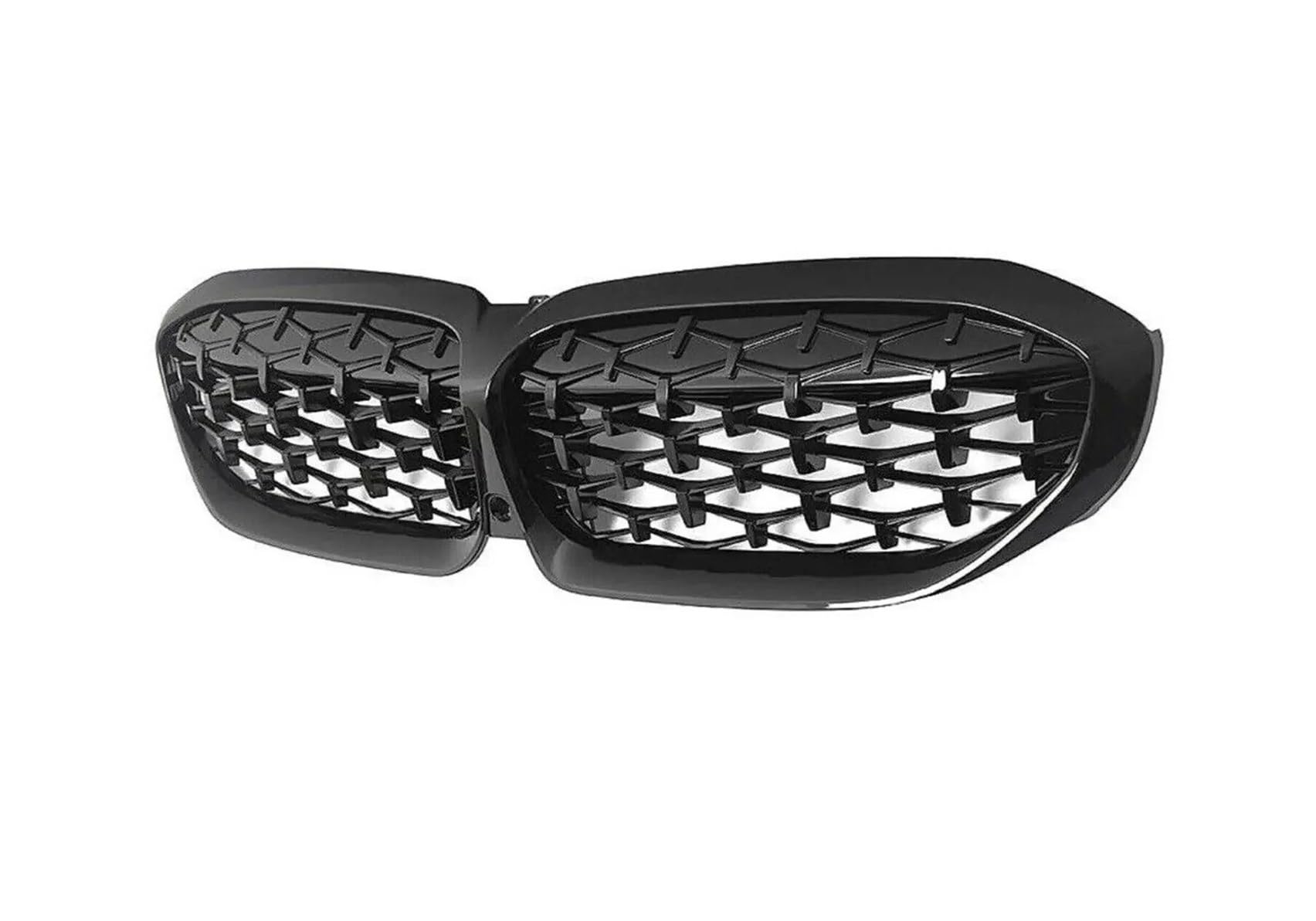 Kühlergrill Grill Für G20 3er G20 G21 G28 2019 2020 2021 2022 Frontstoßstange Haube Nierengrill Renngitter Ersatz Black Diamond Meteor Style Front Kühlergrille(Diamonds-Gloss Black) von Lhdktee
