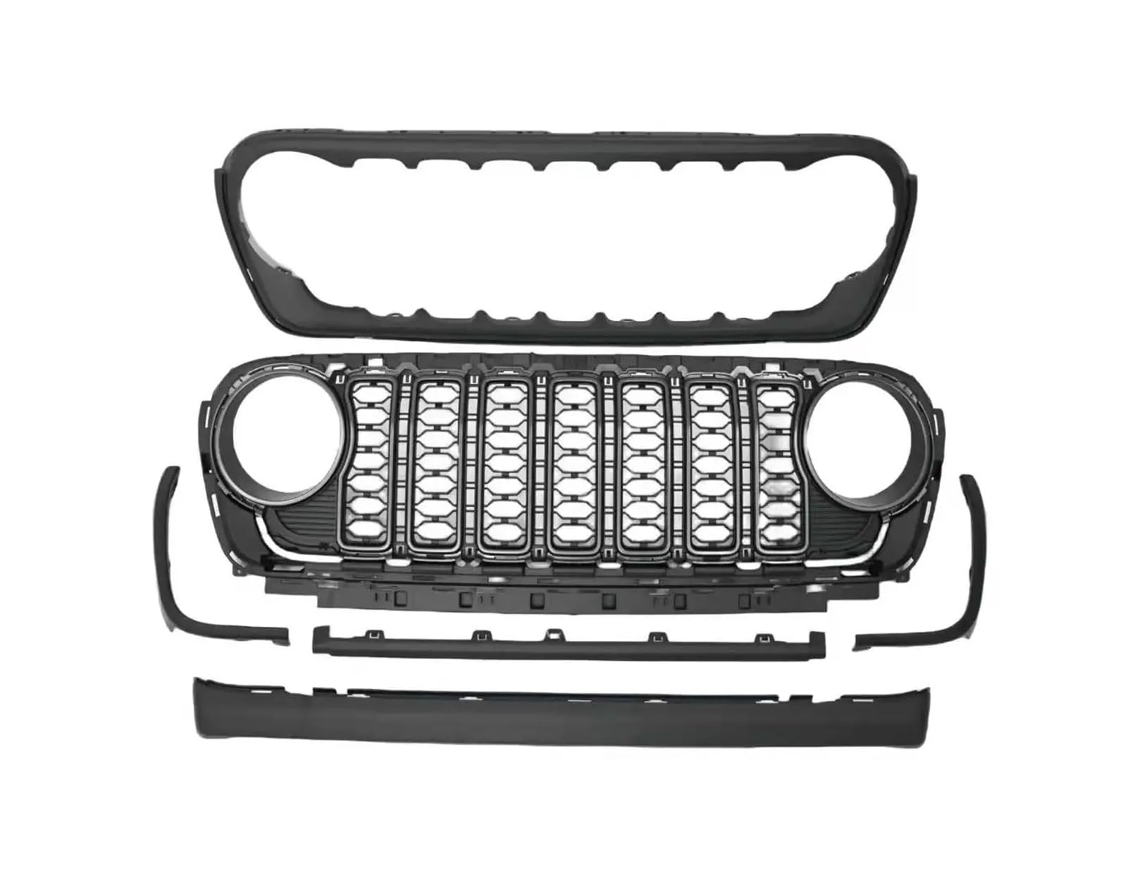 Kühlergrill Grill Für Jeep Für Wrangler JL 2018 + Für Gladiator JT JL1300 Kühlergrill Keine Kamera Loch ABS Front Kühlergrille Kühlergrill Grill Für Jeep Für Wrangler JL 2018 + Für Gladiator JT JL1300 Kühlergrill Keine Kamera Loch ABS Front Kühlergrille von Lhdktee