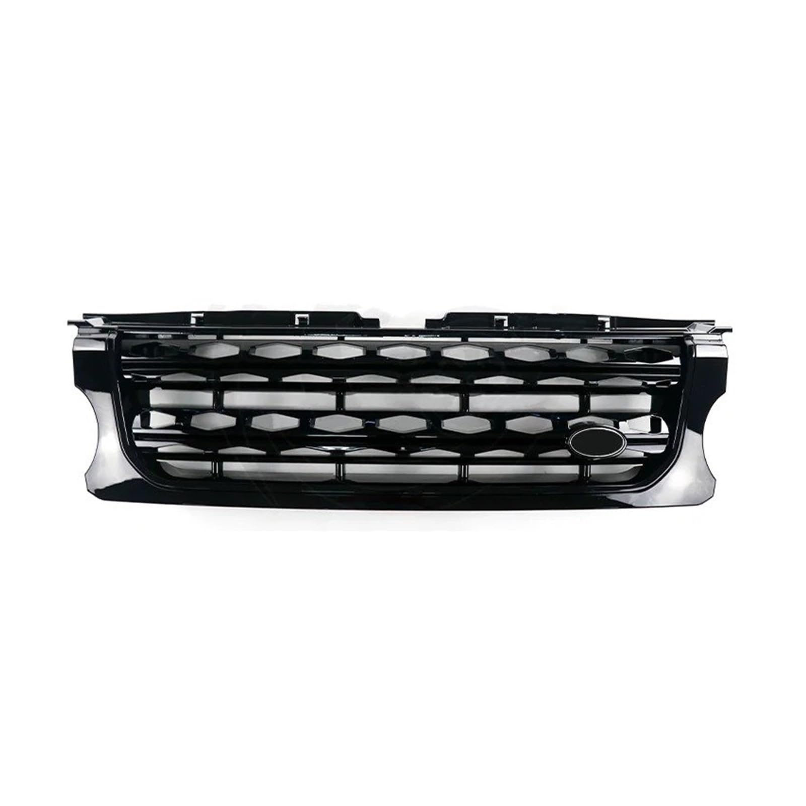Kühlergrill Grill Für Land Für Rover Für Discovery 4 LR4 2014 2015 2016 L319 Frontstoßstange Auto-Mittelteil Styling Oberer Renngrill Front Kühlergrille(Full Black) von Lhdktee