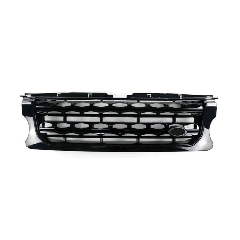Kühlergrill Grill Für Land Für Rover Für Discovery 4 LR4 2014 2015 2016 L319 Frontstoßstange Auto-Mittelteil Styling Oberer Renngrill Front Kühlergrille(Full Black) von Lhdktee