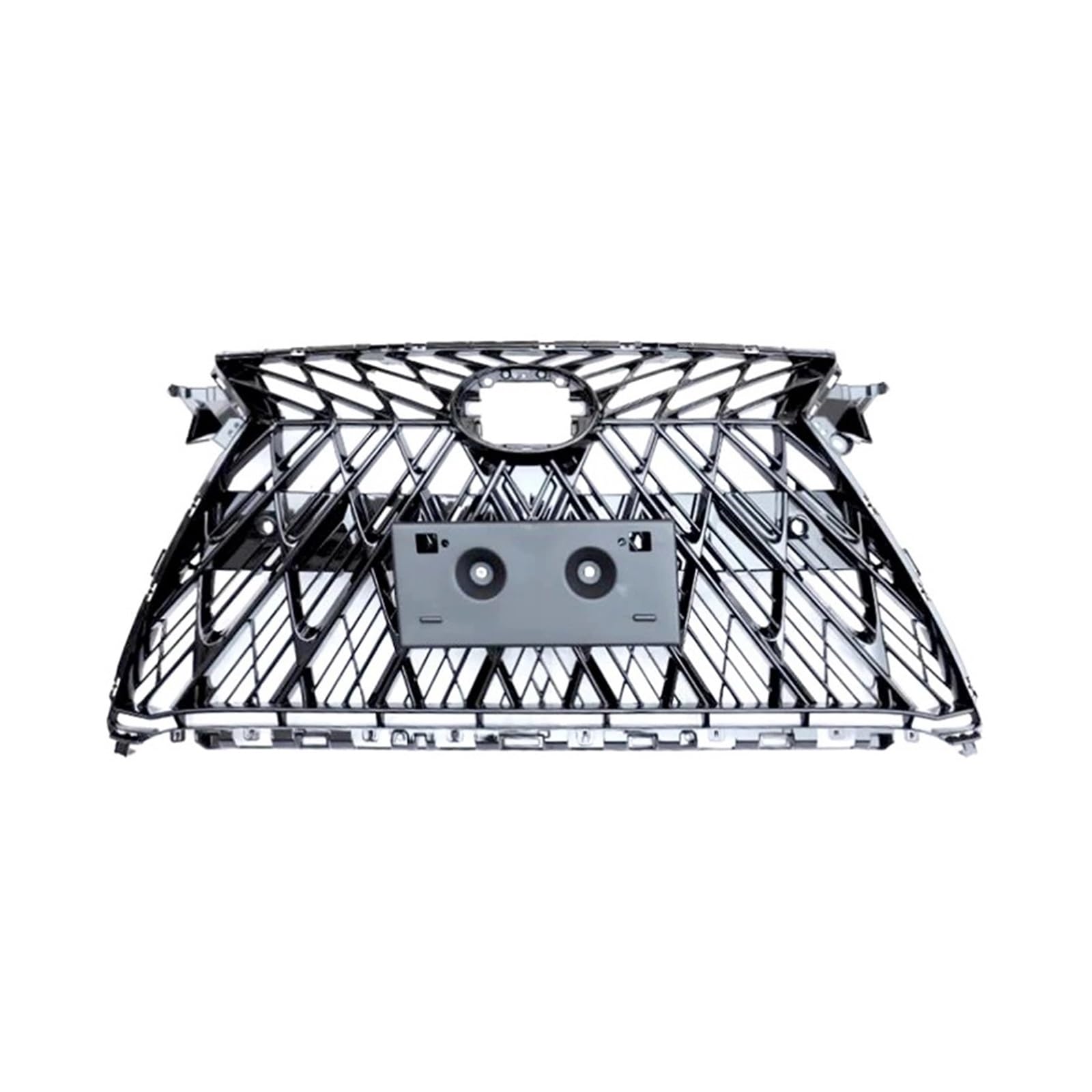 Kühlergrill Grill Für Lexus Für RX 2016 2017 2018 2019 Jahr Racing Grille Carbon Black Front Stoßstange Grill Körper Ornament Vents Kit Spoiler Front Kühlergrille(Regular Style) von Lhdktee