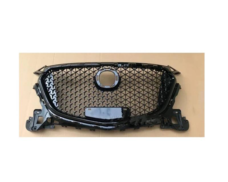 Kühlergrill Grill Für Mazda 3 Für Axela 2017 2018 2019 Honeycomb Style Racing Grill Glanz Schwarz Frontstoßstangengrill Autozubehör Body Kit Front Kühlergrille(17-19 Honeycomb) von Lhdktee
