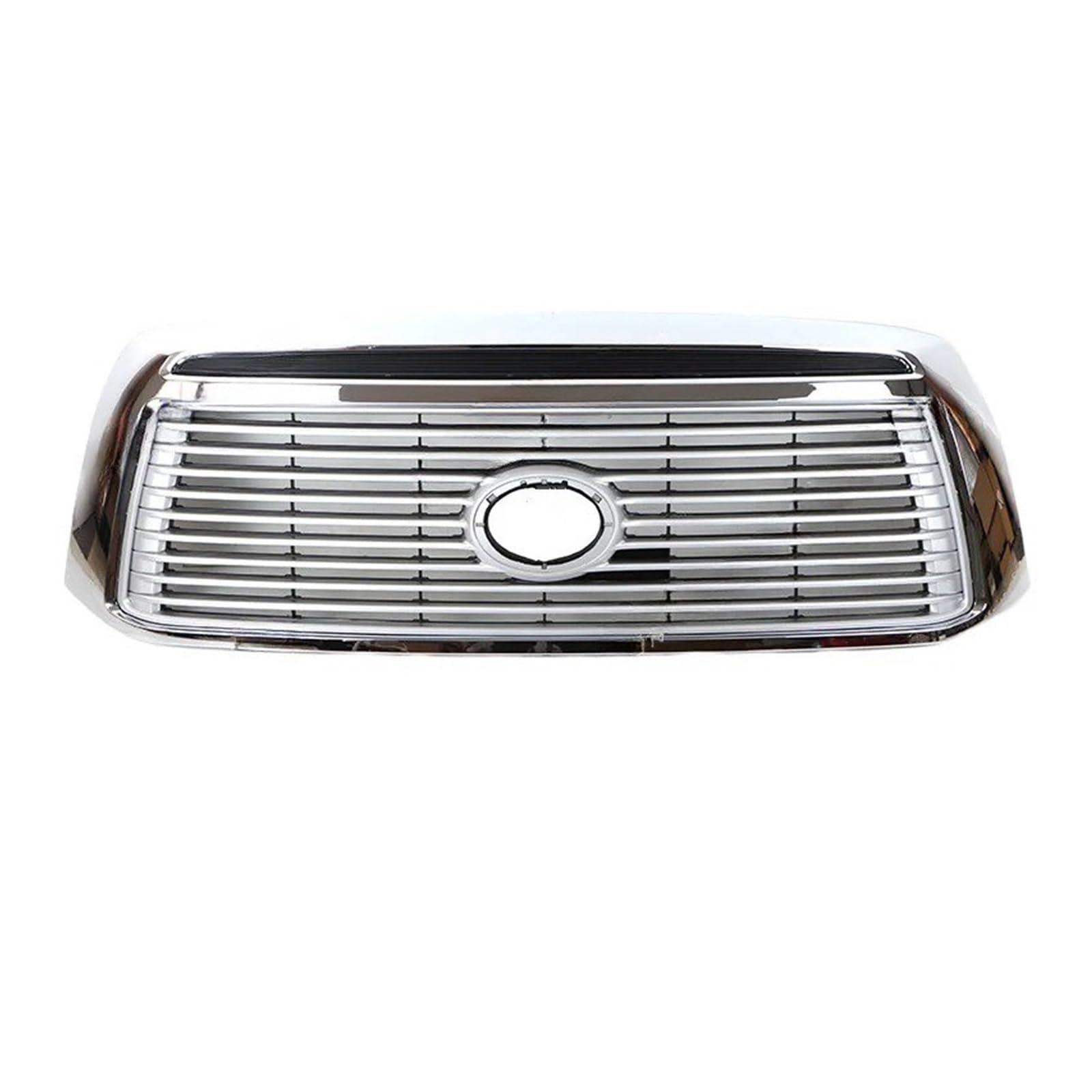 Kühlergrill Grill Für Toyota Für Tundra 2010 2012 2012 2013 Auto Stoßfänger Grill Renngrills Front Stoßstange Außen Teil Vorderen Stoßstangenzubehör Front Kühlergrille(Silber) von Lhdktee