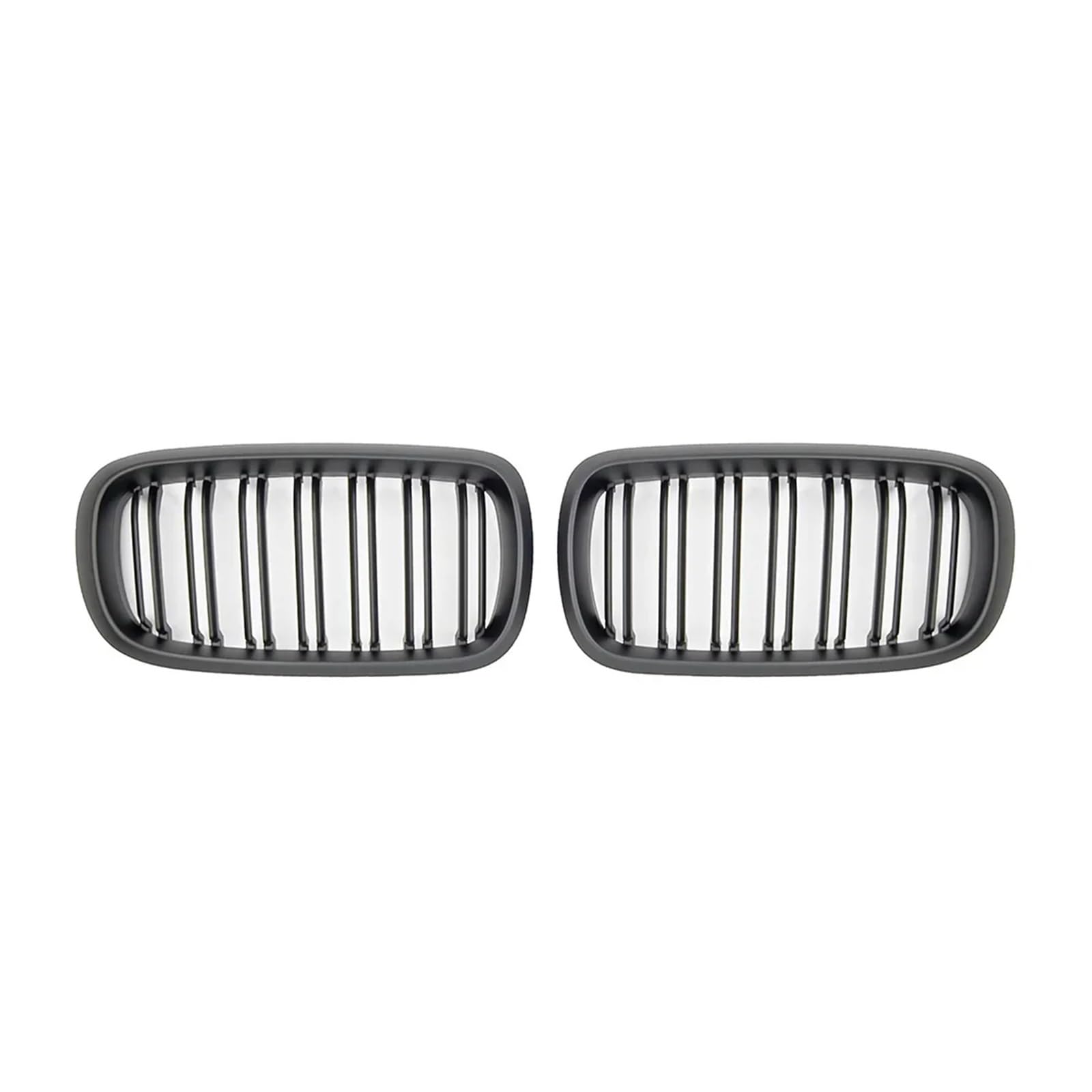 Kühlergrill Grill Paar Für F15 F16 Für X5 Für X6 2014 2015 2016 2017 Racing Grills Auto Doppel Lamellen Vorne Niere Racing Grille Ersatz Front Kühlergrille(Matt-schwarz) von Lhdktee