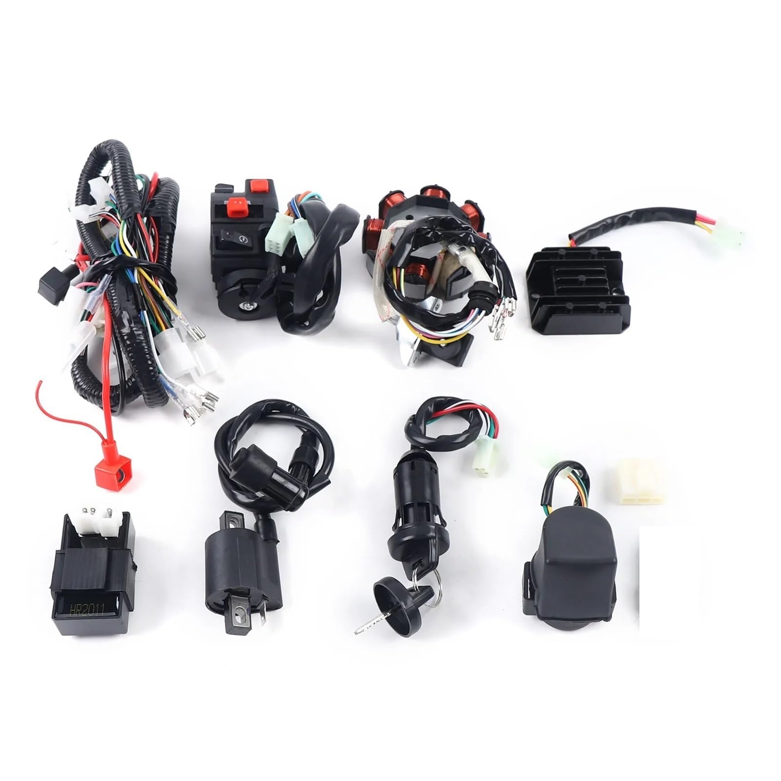 Zündspulen Für 150-250 300CC Für ATV Quad Motorrad Volle Komplette Elektrische CDI Kabelbaum Kabelbaum Spule Gleichrichter Kits Zündeinheit Zündspulen Für 150-250 300CC Für ATV Quad Motorrad Volle Komplette Elektrische CDI Kabelbaum Kabelbaum Spule Gleichrichter Kits Zündeinheit von Lhdktee