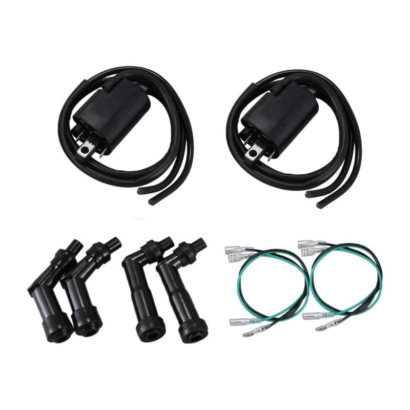 Zündspulen Zündspulen Und Zündkerzenstecker-Set Für CB350F CB400F CB500 CB550 CB 350F 400F 500 550 Zündeinheit von Lhdktee
