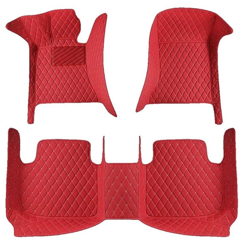 Auto FußMatten für Lexus LS460L 36CM 2007-2015(LHD), Allwetter VollstäNdige Abdeckung Leder Fußmatten Auto Anti Rutsch Wasserdicht,E von Lhuayeu
