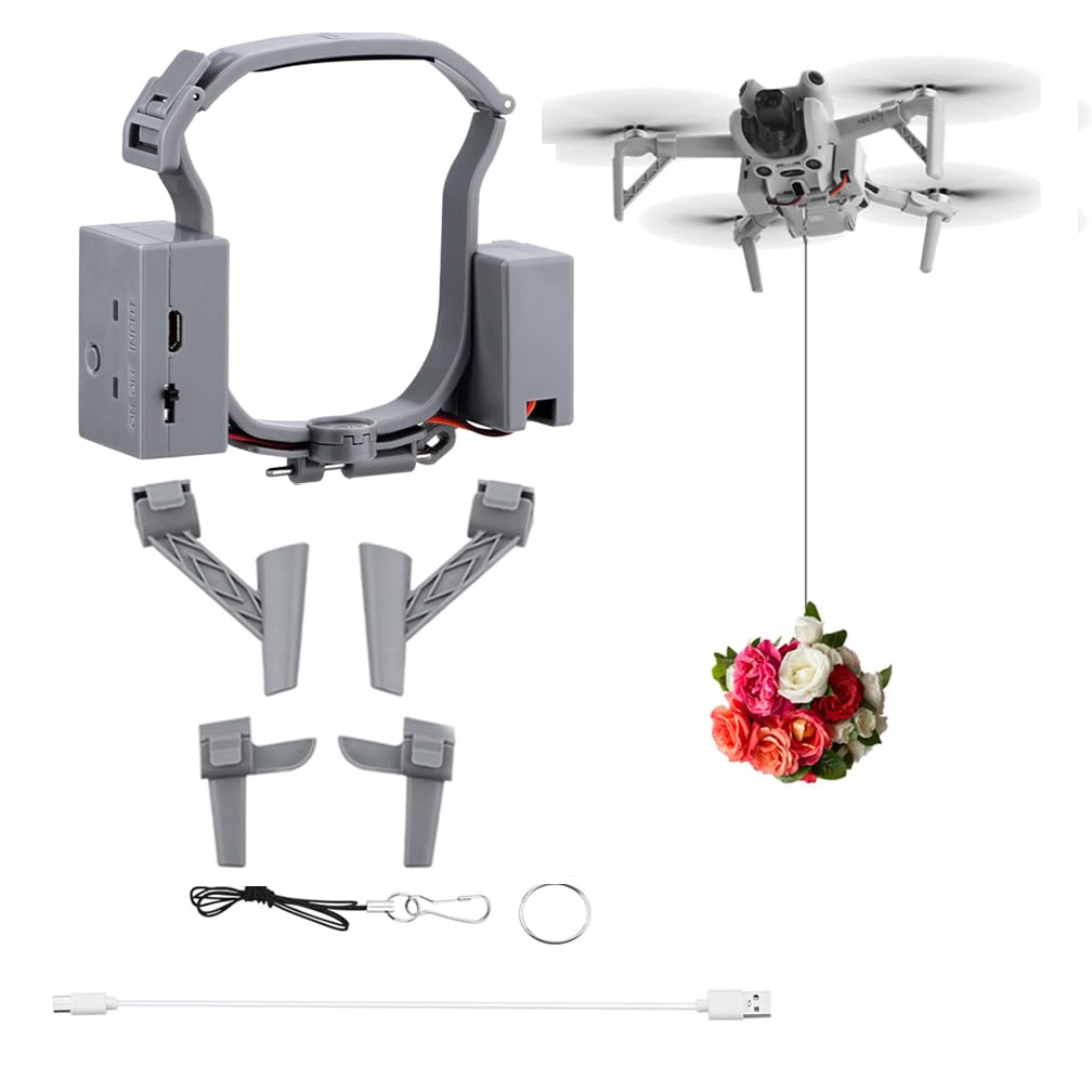 Air 3 Thrower, Airdrop System Kompatibel für DJI Air 3 Thower mit with Landefüße, Air 3 Drone Hochzeit Vorschlag Lieferung Gerät Dispenser Thrower Quick Releaser Drohne Zubehör Air 3 Thrower, Airdrop System Kompatibel für DJI Air 3 Thower mit with Landefüße, Air 3 Drone Hochzeit Vorschlag Lieferung Gerät Dispenser Thrower Quick Releaser Drohne Zubehör von LiLiTok