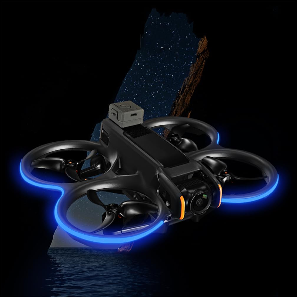 Avatar 2 Nachtlicht-Leuchtstreifen für DJI Avata 2 Drohne Night Light-Warnlicht-Streifen für DJI Avata 2 Zubehör (Blau) von LiLiTok
