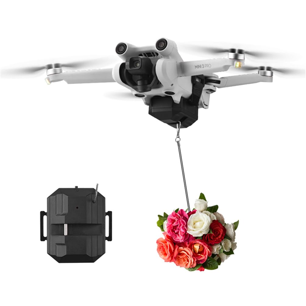 Luftwerfer Werfer Airdropping für DJI Mini 3 Pro/Mini 2/Mini SE/Mavic Mini/Mavic Pro/Mavic Air, FIMI X8SE Thrower Airdropper mit Fernsteuerung Drohnenzubehör Luftwerfer Werfer Airdropping für DJI Mini 3 Pro/Mini 2/Mini SE/Mavic Mini/Mavic Pro/Mavic Air, FIMI X8SE Thrower Airdropper mit Fernsteuerung Drohnenzubehör von LiLiTok