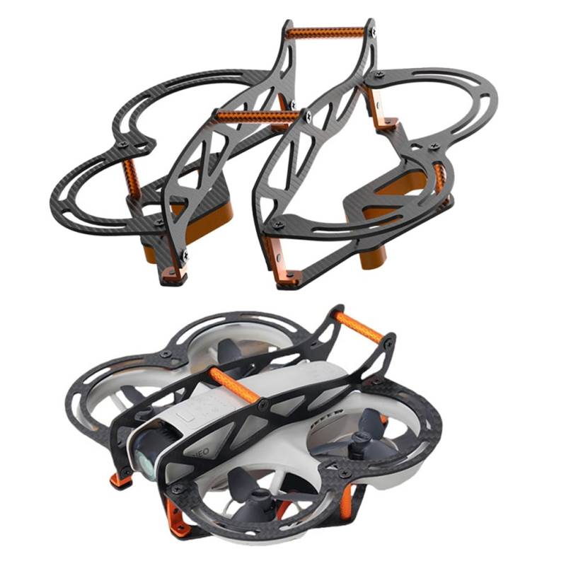 Propellerschutz & Gimbal Bumper Guard für DJI NEO Alle Kohlefaser Gepanzerte Anti-Kollision Mecha Vollschutz-Stoßfänger für Drohne DJI Neo Zubehör von LiLiTok