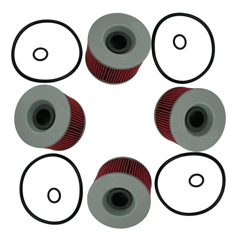 Motorrad Öl Filter for EX250 GPZ250R Ninja 86-87 GPX250R 88-05 Ninja 250R 06-12 EL250 Eliminator EL252(4pc) von LiMinM