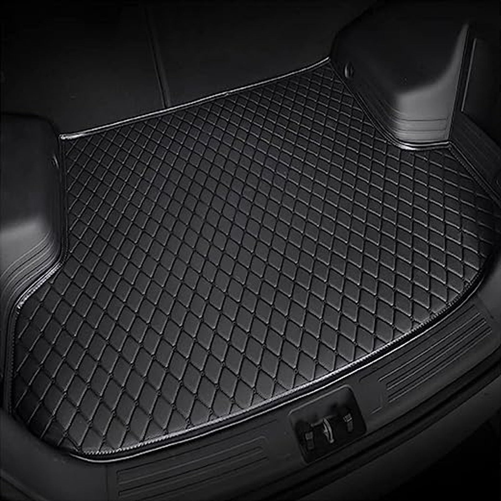 Auto Kofferraummatten FüR Leder Cargo Carpet Kofferraumwanne rutschfeste Langlebig Zubehör,A/Black Auto Kofferraummatten FüR Leder Cargo Carpet Kofferraumwanne rutschfeste Langlebig Zubehör,A/Black von LiYaBaiHuo