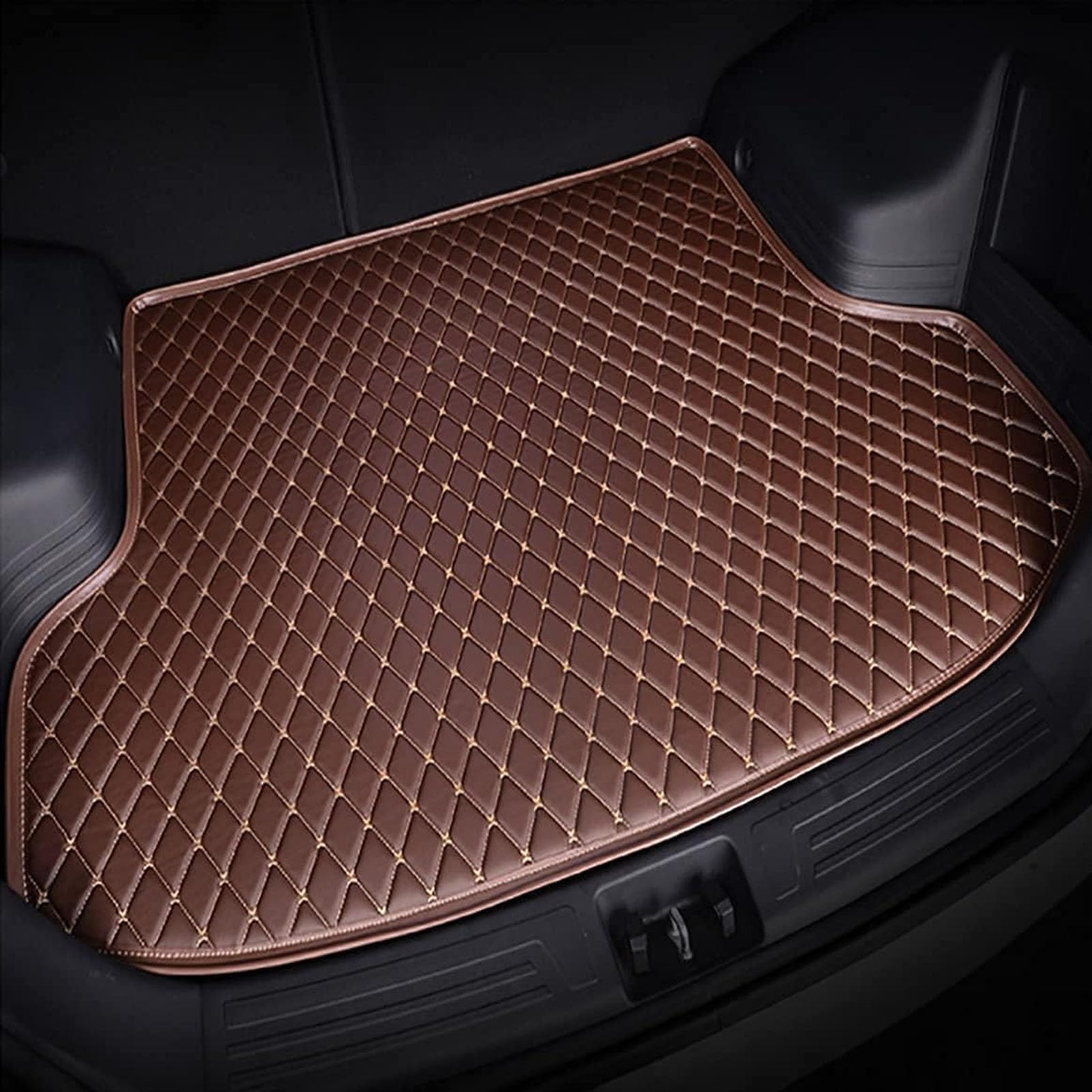 Auto Kofferraummatten FüR Leder Cargo Carpet Kofferraumwanne rutschfeste Langlebig Zubehör,E/Brown Auto Kofferraummatten FüR Leder Cargo Carpet Kofferraumwanne rutschfeste Langlebig Zubehör,E/Brown von LiYaBaiHuo