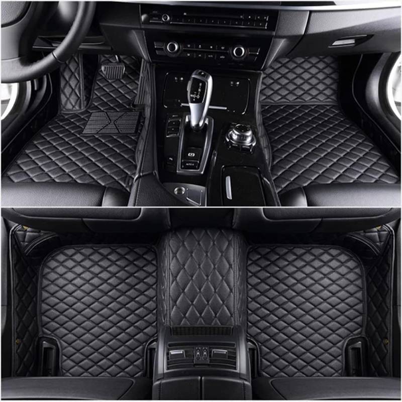 Anpassen Fussmatten Auto für Ford Fiesta ST-Line STLine MK8 2023-2021, Auto Teppiche Allwetter Zubehör Fußmatten Autofußmatten wetterfest, rutschfest,Black von LiYeeYP