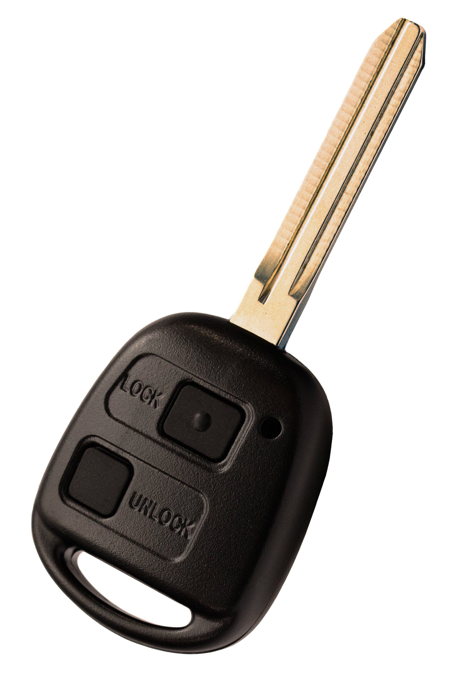Liamgate Ersatz Schlüssel mit Rohling geeignet für Toyota Schlüsselgehäuse mit 2 Tasten passend für rav4 von Liamgate
