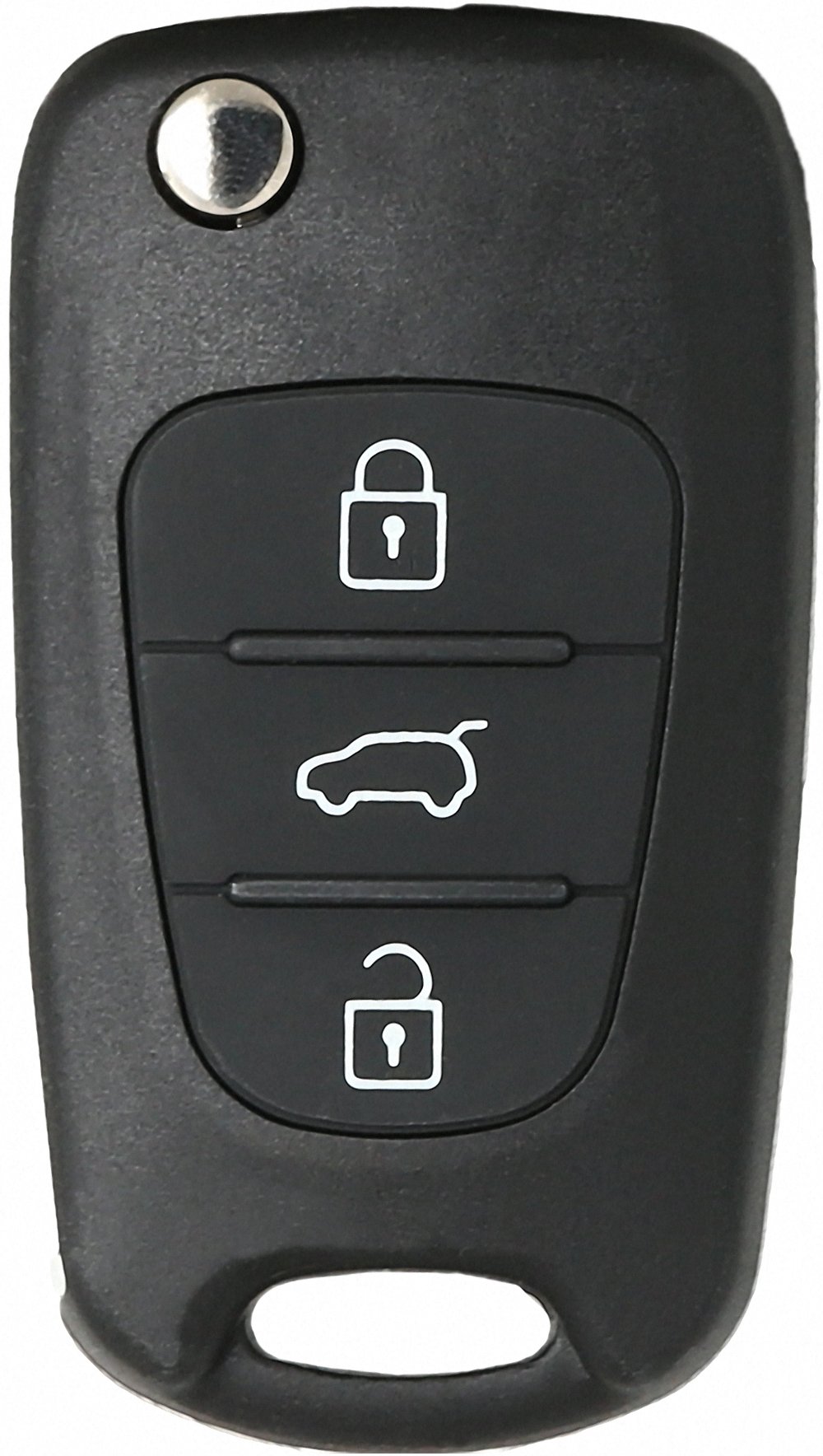 Liamgate Ersatz Schlüssel mit Rohling geeignet für Hyundai Schlüssel Gehäuse mit 3 Tasten passend für i30 i20 i10 ix35 von Liamgate