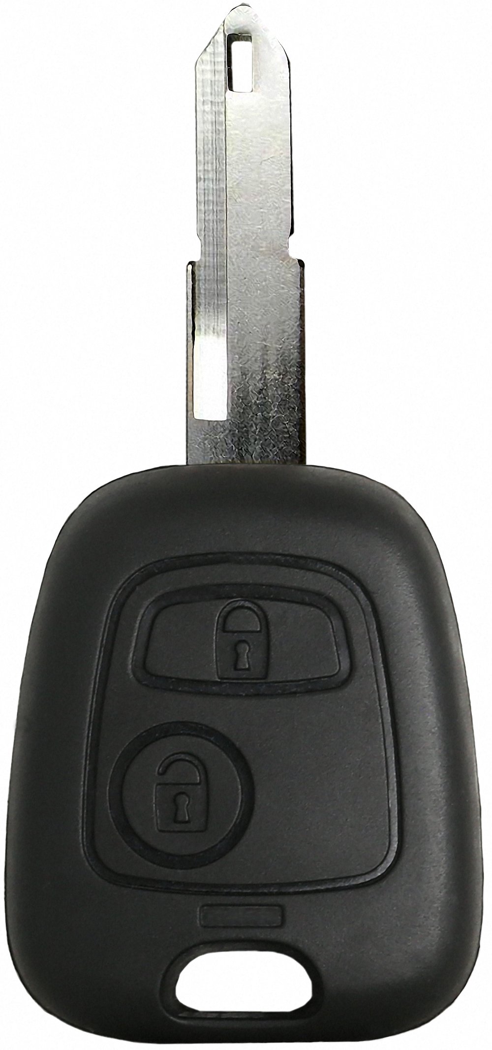 Liamgate Ersatz Schlüssel mit Rohling geeignet für Peugeot 206 Schlüssel Gehäuse mit 2 Tasten von Liamgate