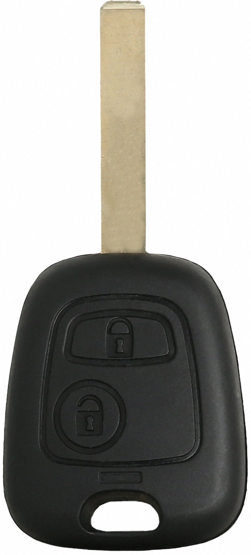 Liamgate Ersatz Schlüsselgehäuse mit Rohling geeignet für Peugeot 307 Schlüssel mit 2 Tasten von Liamgate