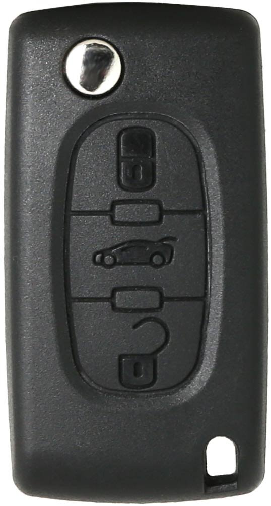 Liamgate Ersatz Schlüsselgehäuse mit Rohling geeignet für Peugeot 308 Schlüssel mit 3 Tasten von Liamgate