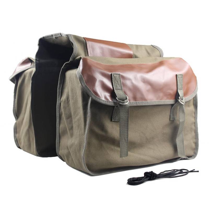 Lidzopas Motorrad-Satteltaschen aus Segeltuch, großes Fassungsvermögen, Werkzeug-Seitentaschen, universell für Dirt Bike, Scooter, Powersports von Lidzopas