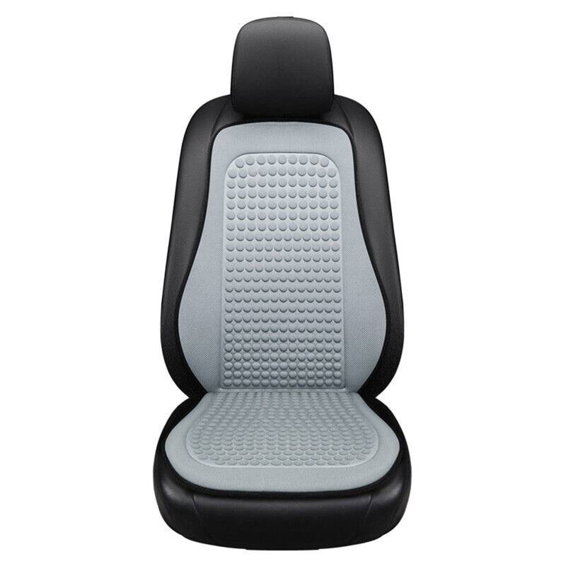 LifeUp Kühlende Autositzbezüge für Vordersitze, atmungsaktiv, bequem, Autositzkissen, schweißableitend, Autositzschoner mit Massagefunktion, Airbag-kompatibel (Grau, 1 Stück) von LifeUp