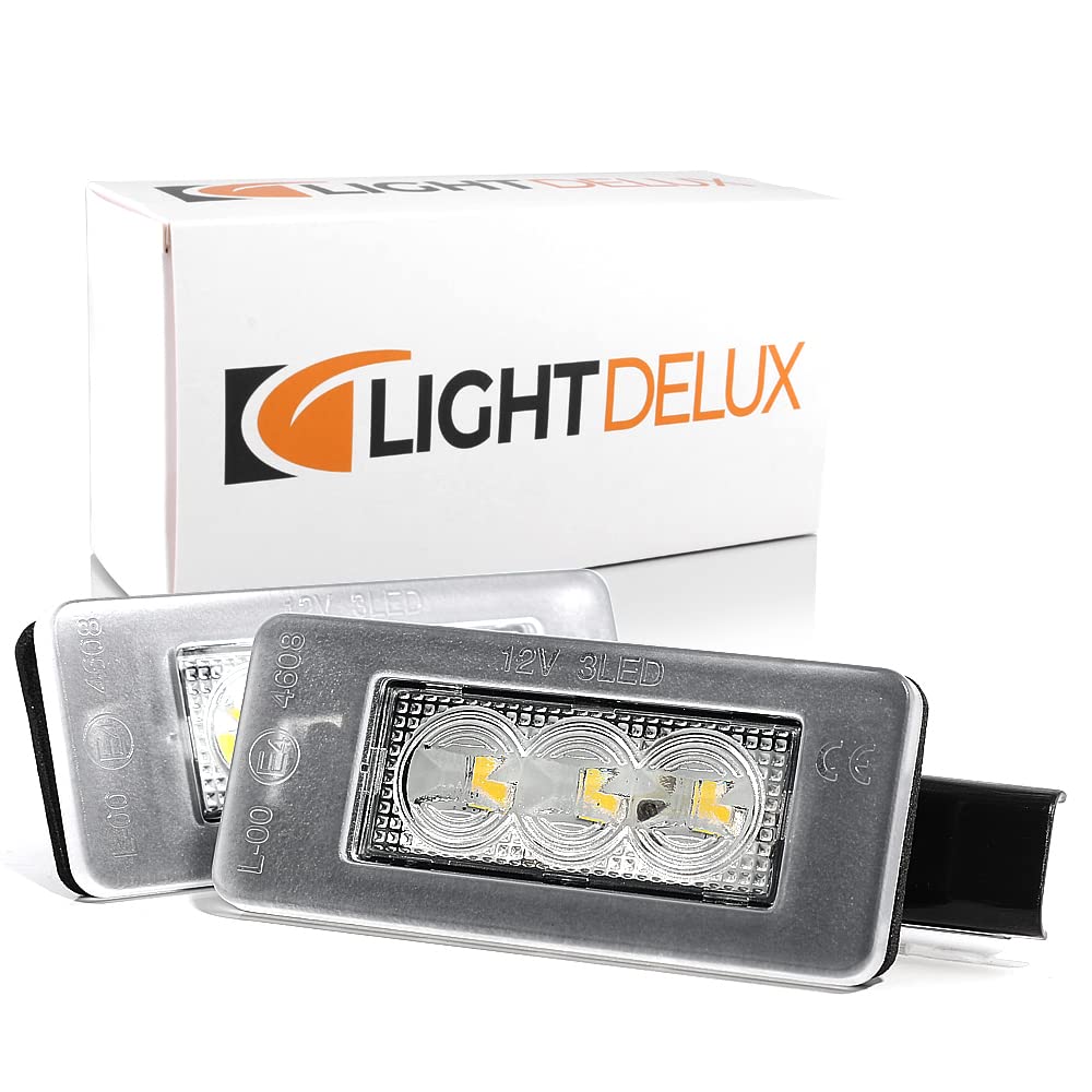 LIGHTDELUX LED Kennzeichenbeleuchtung Nummernschildbeleuchtung Canbus Plug&Play V-032007 von LIGHTDELUX