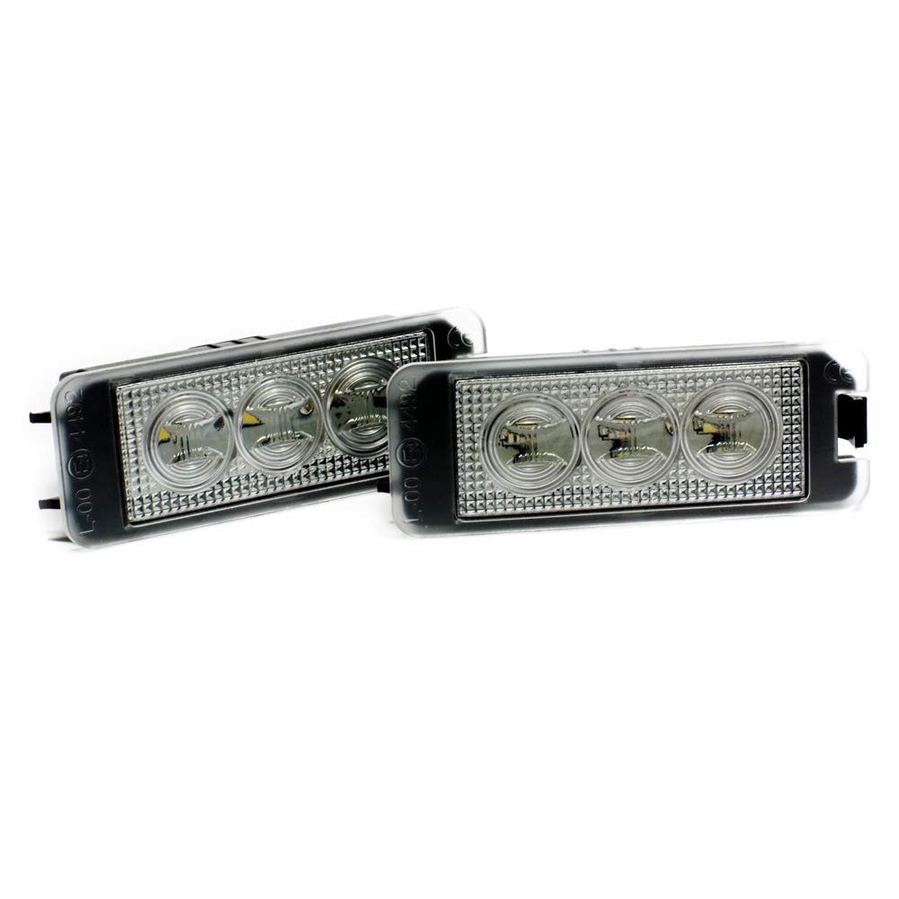 2 x LED Kennzeichenbeleuchtung Kennzeichen-Module Xenon TOP von LightWorld24