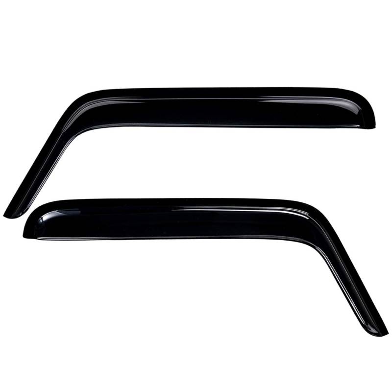 Lightronic WV92328 Klebeband für Seitenfenster, Regenschutz, dunkler Rauch, bruchsicher, 2-teiliges Set für Jeep Wrangler 2-Türer und 2018 Jeep Wrangler JK (nur 2-Türer) von Lightronic