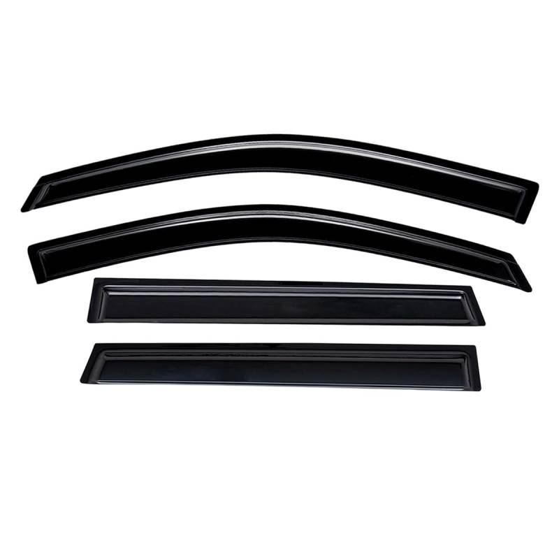 Lightronic WV94161 Windabweiser für Seitenfenster, Regenschutz, Dunkles Rauchgrau, bruchsicher, 4-teiliges Set für Chevrolet Traverse 2009–2017 von Lightronic