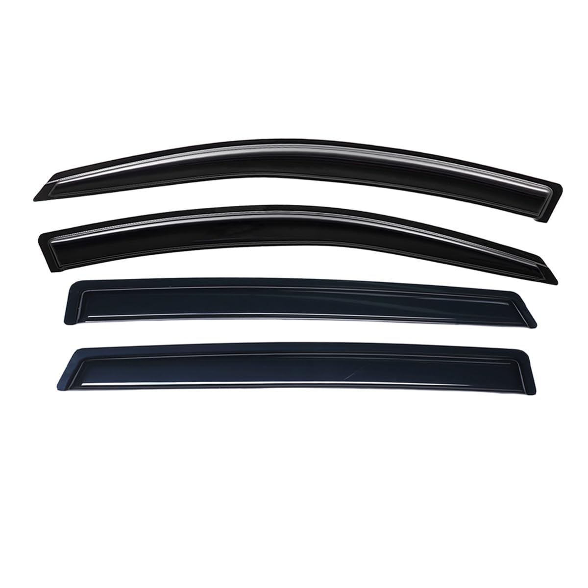 Lightronic WV94557 Klebeband für Seitenscheiben-Visier, Regenschutz, dunkler Rauch, bruchsicher, 4-teiliges Set für Honda Pilot 2016-2021 (ohne Touring Sport Utility Modelle) von Lightronic