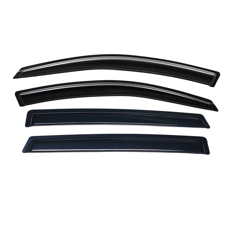 Lightronic WV94557 Klebeband für Seitenscheiben-Visier, Regenschutz, dunkler Rauch, bruchsicher, 4-teiliges Set für Honda Pilot 2016-2021 (ohne Touring Sport Utility Modelle) von Lightronic