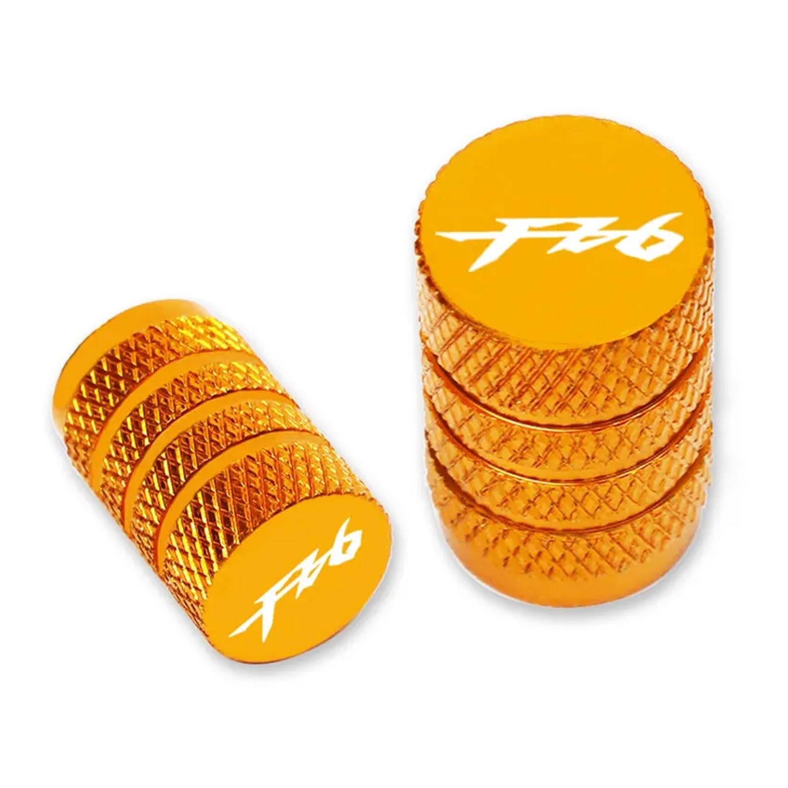 Motorrad-Reifenventilkappe Für FZ6 FZ6R 2004-2015 2010 2011 2012 2013 2014 Motorrad CNC Aluminium Zubehör Rad Reifen Ventil Stem Caps CNC Luftdichte Abdeckungen(Yellow) von Lilanka