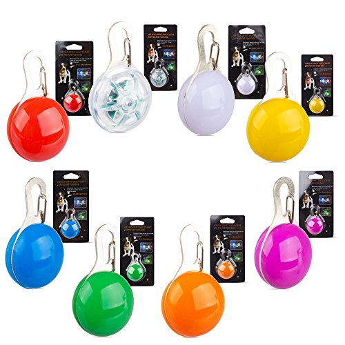 Lilware 8 x Dare to Be Visible Hund Katze Sicherheits Schnalle Klammer Anhänger mit LED Blitzen Licht. Set Von 8 Farbige Clips. Multi Colored Lilware 8 x Dare to Be Visible Hund Katze Sicherheits Schnalle Klammer Anhänger mit LED Blitzen Licht. Set Von 8 Farbige Clips. Multi Colored von Lilware