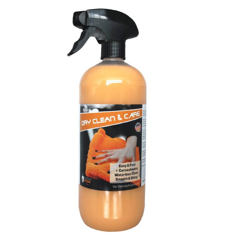 Dry Clean & Care - Quick Wash Spray - Waterless Car Cleaner für Lack und Folie - Ohne Wasser Auto waschen - für Innen und Außen - Tropical Duft… (1,0 Liter) von Limited Edition special car parts