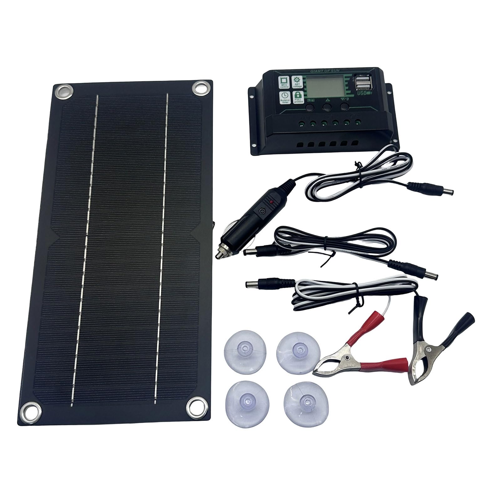 600W Solarpanel Kits 100A Batterie Lade Solarpanel Kits Mit Ladekabel Batterieclip Zum Camping Freien 600W Solarpanel Kits 100A Batterie Lade Solarpanel Kits Mit Ladekabel Batterieclip Zum Camping Freien von Limtula