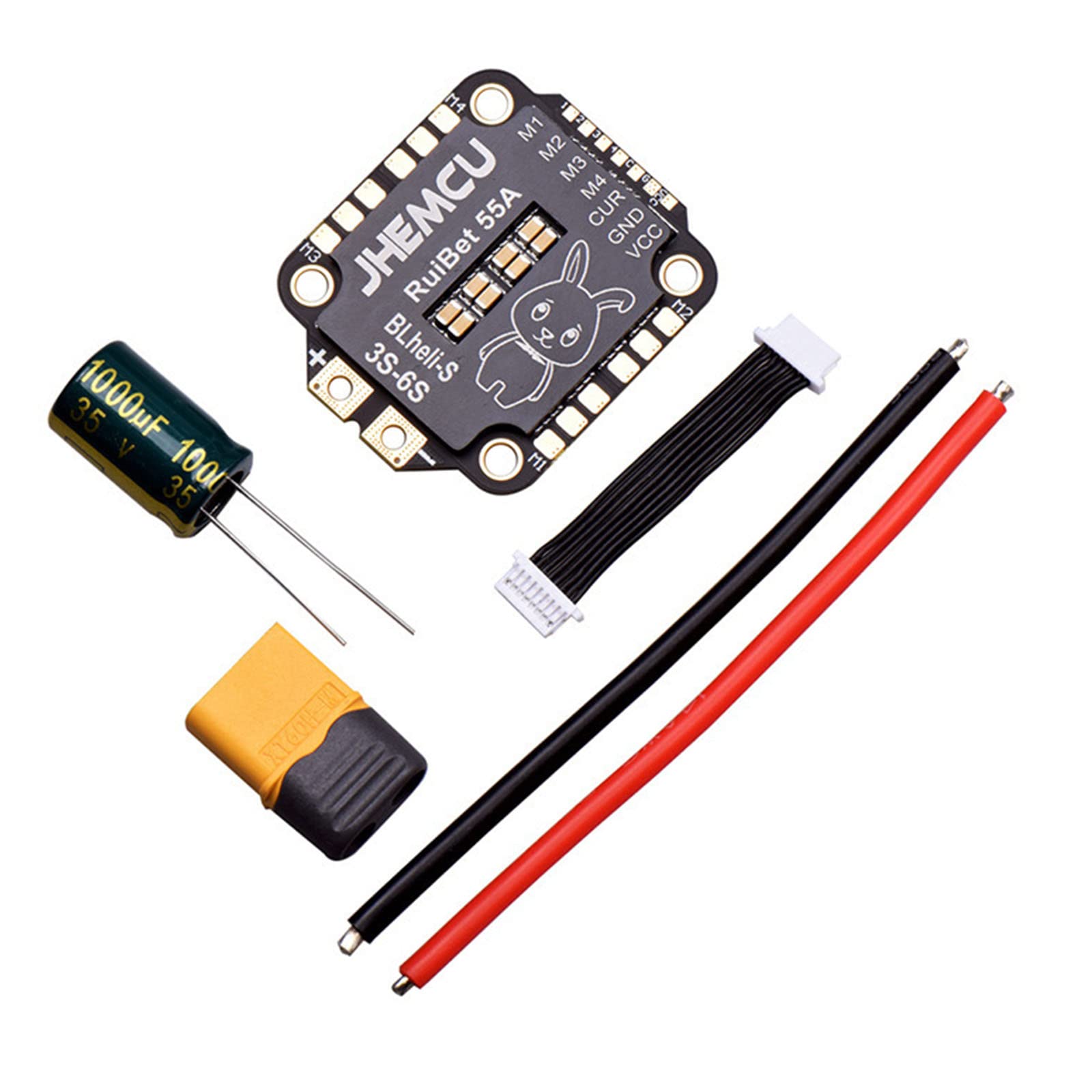 Portable 3-6S Dshot600 BLHELI_S 4 in 1 ESC FPV Einfache Installation 4-in-1 ESC 45Ax4lines/55Ax4lines Compact- von Limtula