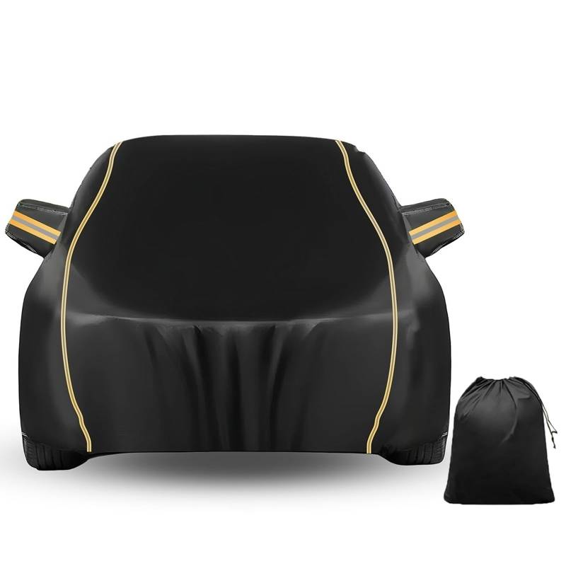 LinGKon Auto Abdeckplane Wasserdicht für Lexus RX 2003-2023丨Autoabdeckung Vollgarage Outdoor Atmungsaktiv Uv Beständig Staubdicht Winddicht mit Reißverschluss(Black) von LinGKon