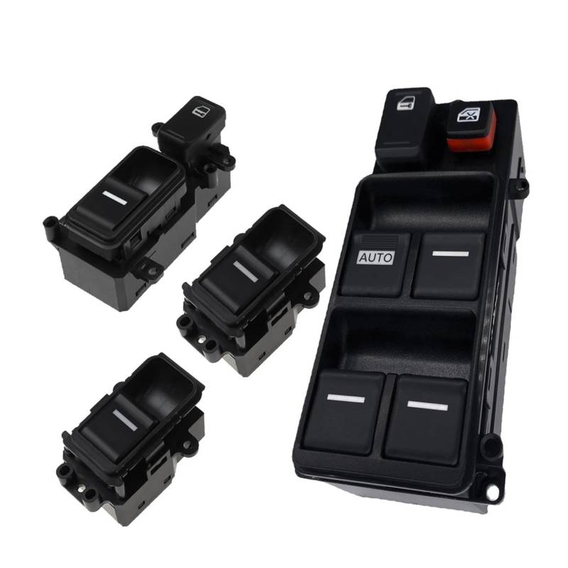 Fensterheberschalter Für Accord 2005 2006 2007 35750SDAH12 Links Fahrer Passagier Power Fenster Control Schalter Glas Heber Taste Zubehör Fensterheber Schalter(4pcs Set) von LinQianBhD