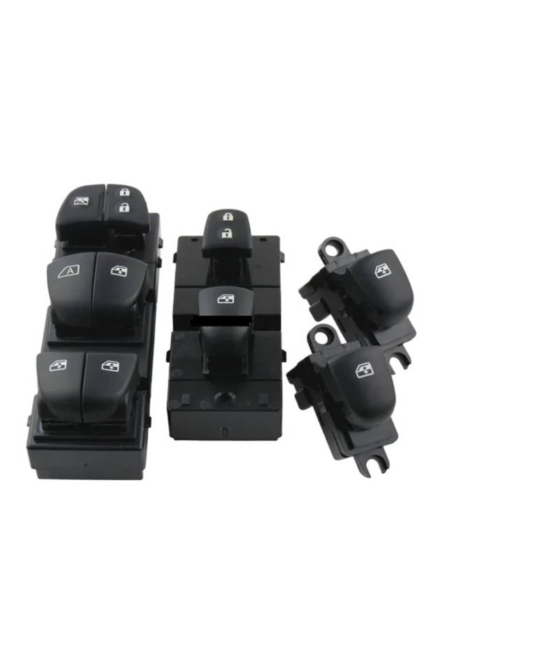 Fensterheberschalter Für Nissan Für Xtrail Für T32 2021 Für Qashqai 2015 Auto Fenster Schalter Power Windows Heber Control Taste Auto Zubehör Fensterheber Schalter(5 LED Set2) von LinQianBhD